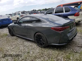 2025 BMW M4 Competition with VIN WBS23HK09SCS65814, listed as a Copart auction lot 70641714 with 2,701 mi miles and Salvage Title. Bid and sale history available at carsss.com. Image 2.