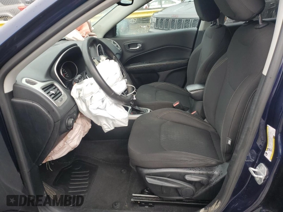 2018 Jeep Compass Sport with VIN 3C4NJCAB0JT233367, listed as a Copart auction lot 85420204 with 105,812 mi miles and Salvage Title. Bid and sale history available at carsss.com. Image 7.