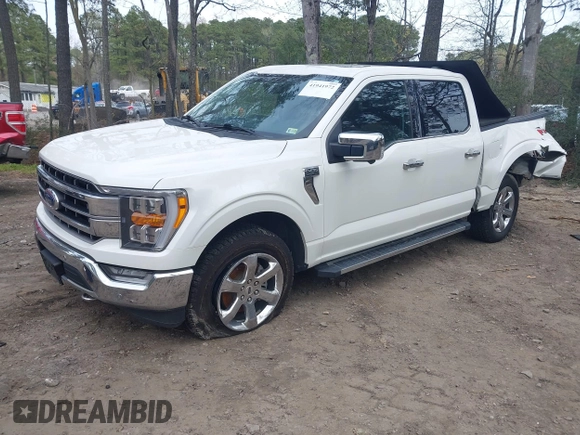 2021 Ford F-150 XL with VIN 1FTFW1E86MKD97432, listed as a IAAI auction lot 41941972 with 107,395 mi miles. Bid and sale history available at carsss.com. Image 17.