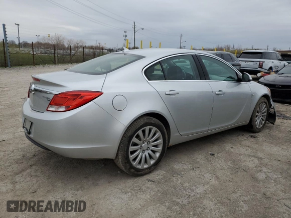 2011 Buick Regal CXL RL1 with VIN 2G4GN5EC7B9210972, listed as a Copart auction lot 52382045 with 136,630 mi miles and Clean title. Bid and sale history available at DreamBid. Image 3.
