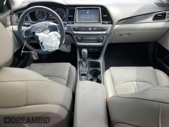 2019 Hyundai Sonata Sport with VIN 5NPE34AF0KH744386, listed as a Copart auction lot 52711795 with 77,987 mi miles and Salvage title. Bid and sale history available at DreamBid. Image 8.