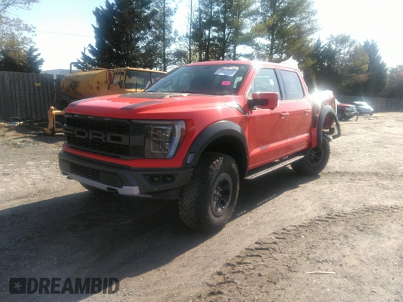 2023 Ford F-150 Raptor with VIN 1FTFW1RG4PFB17389, listed as a IAAI auction lot 38170289 with 19,772 mi miles and . Bid and sale history available at DreamBid. Image 2.