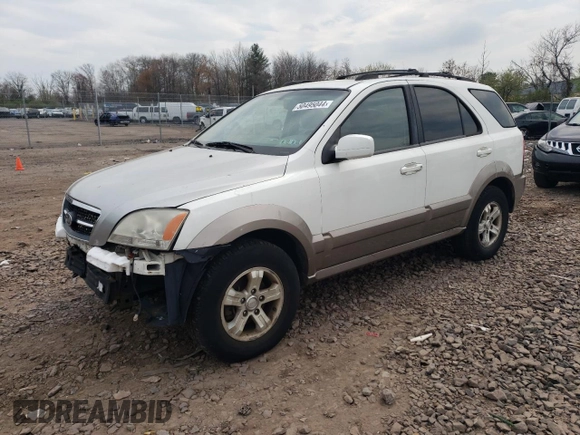 2006 Kia Sorento LX with VIN KNDJD733665597996, listed as a Copart auction lot 75821774 with 233,391 mi miles and Salvage title. Bid and sale history available at DreamBid. Image 1.