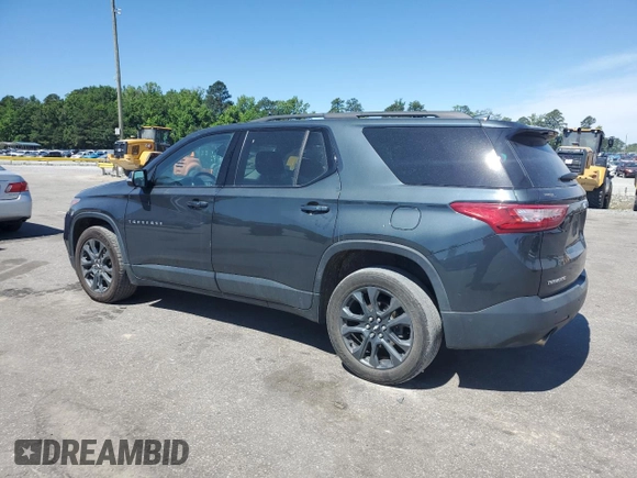 2021 Chevrolet Traverse RS with VIN 1GNERJKWXMJ194076, listed as a Copart auction lot 57808675 with 128,561 mi miles and Salvage title. Bid and sale history available at DreamBid. Image 2.