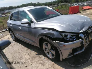 2019 Audi Q5 Premium Plus with VIN WA1BNAFY1K2054857, listed as a IAAI auction lot 42624504 with 58,255 mi miles and . Bid and sale history available at DreamBid. Image 1.