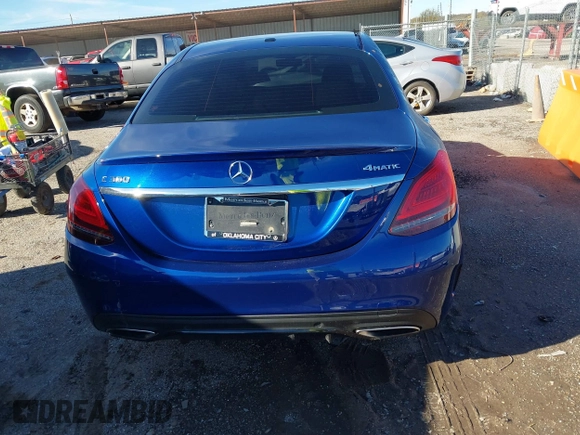 2019 Mercedes-Benz C 300 with VIN 55SWF8EB4KU293518, listed as a IAAI auction lot 40725296 with 61,745 mi miles and . Bid and sale history available at carsss.com. Image 16.