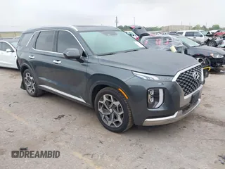 2022 Hyundai Palisade Calligraphy z VIN KM8R74HE1NU401191, wystawiony jako IAAI lot #41914554 z przebiegiem 64 205 mil mil oraz . Historia ofert i sprzedaży dostępna na DreamBid. Obrazek 1.