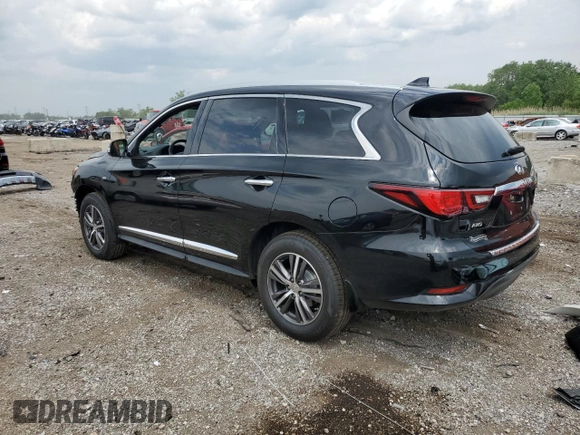 2019 Infiniti QX60 Pure with VIN 5N1DL0MM0KC532240, listed as a Copart auction lot 60288795 with 65,485 mi miles and Salvage title. Bid and sale history available at DreamBid. Image 2.
