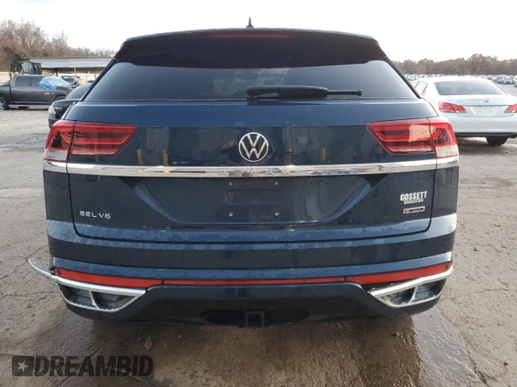 2021 Volkswagen Atlas SEL Premium R-Line with VIN 1V2FE2CA8MC238600, listed as a Copart auction lot 84416164 with 41,719 mi miles and Salvage title. Bid and sale history available at DreamBid. Image 6.