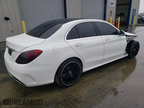 2017 Mercedes-Benz C 300 with VIN 55SWF4JB2HU234300, listed as a Copart auction lot 49301735 with 56,919 mi miles and Salvage Title. Bid and sale history available at DreamBid. Image 3.