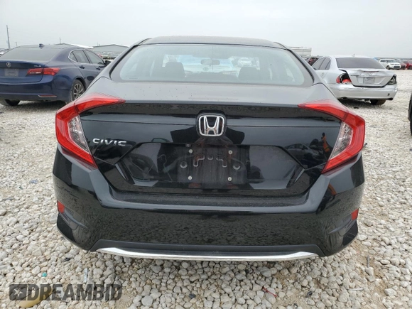 2019 Honda Civic LX with VIN 2HGFC2F60KH505609, listed as a Copart auction lot 50905455 with 101,807 mi miles and Salvage Title. Bid and sale history available at DreamBid. Image 6.