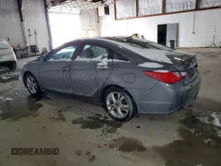 2013 Hyundai Sonata Limited with VIN 5NPEC4AC4DH617813, listed as a Copart auction lot 46164025 with 87,256 mi miles and Salvage Title. Bid and sale history available at DreamBid. Image 2.