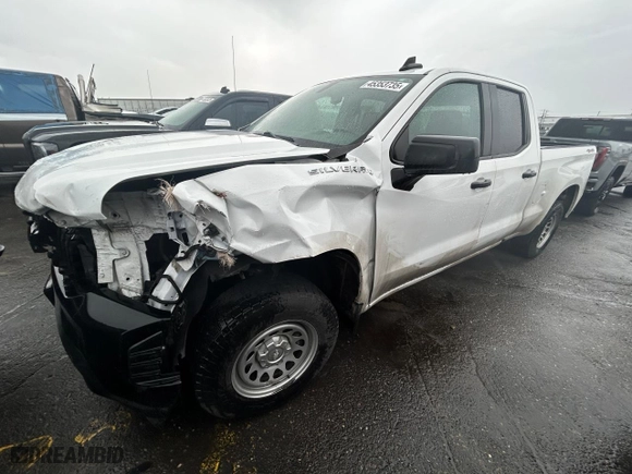 2021 Chevrolet Silverado 1500 Work Truck with VIN 1GCRYAEH0MZ440922, listed as a Copart auction lot 45353735 with 101,153 mi miles and Salvage Title. Bid and sale history available at carsss.com. Image 1.