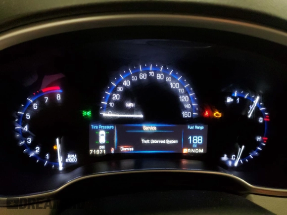 2015 Cadillac SRX Premium Collection with VIN 3GYFNGE32FS619766, listed as a Copart auction lot 45906045 with 71,971 mi miles and Salvage Title. Bid and sale history available at carsss.com. Image 9.