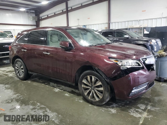 2016 Acura MDX Technology с VIN 5FRYD3H45GB018519, выставлен на аукционе Copart как лот 56639715 с пробегом Не указан миль и Чистый • Clean title. История ставок и продаж доступна на DreamBid. Изображение 4.