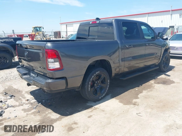 2020 Ram 1500 Big Horn with VIN 1C6SRFFT1LN328030, listed as a IAAI auction lot 42264730 with 47,428 mi miles and . Bid and sale history available at DreamBid. Image 4.