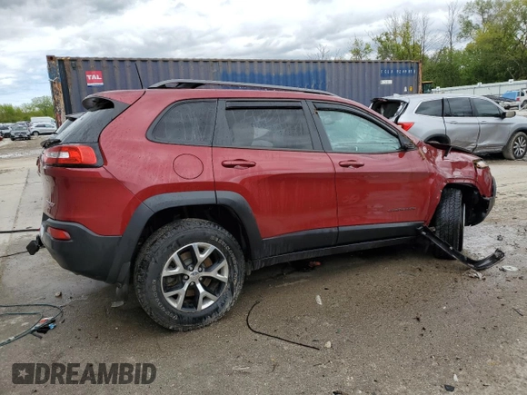 2017 Jeep Cherokee Trailhawk with VIN 1C4PJMBS1HW542699, listed as a Copart auction lot 57567725 with 108,790 mi miles and Non repairable. Bid and sale history available at DreamBid. Image 3.