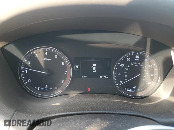 2017 Genesis G80 3.8L with VIN KMHGN4JE3HU196064, listed as a Copart auction lot 43457495 with 45,171 mi miles and Salvage Title. Bid and sale history available at DreamBid. Image 9.