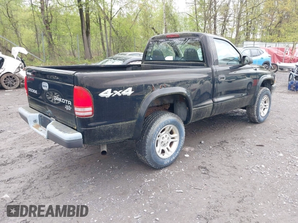 2004 Dodge Dakota with VIN 1D7GG16K44S588932, listed as a IAAI auction lot 42205360 with 77,465 mi miles and . Bid and sale history available at carsss.com. Image 4.