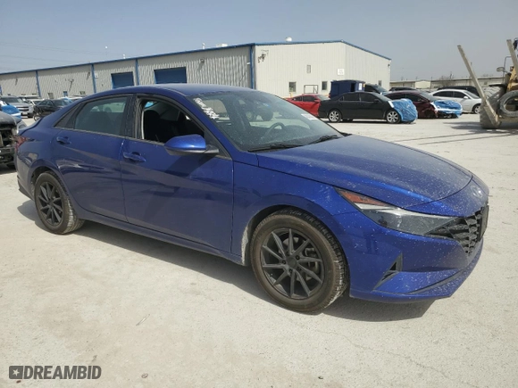 2021 Hyundai Elantra SEL with VIN 5NPLM4AG0MH032699, listed as a Copart auction lot 48400045 with 49,216 mi miles and Salvage Title. Bid and sale history available at carsss.com. Image 4.