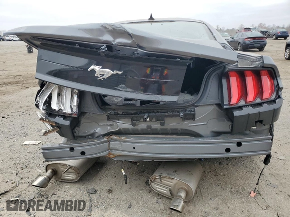 2023 Ford Mustang EcoBoost with VIN 1FA6P8TH4P5101017, listed as a Copart auction lot 48746865 with 0 mi miles and Salvage Title. Bid and sale history available at carsss.com. Image 6.
