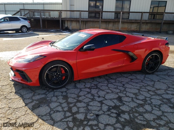 2021 Chevrolet Corvette 2LT with VIN 1G1YB2D45M5114373, listed as a Copart auction lot 45859665 with 40,674 mi miles and Salvage Title. Bid and sale history available at carsss.com. Image 1.