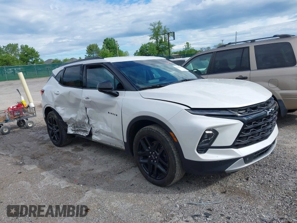 2023 Chevrolet Blazer LT с VIN 3GNKBCR4XPS224431, выставлен на аукционе IAAI как лот 42232072 с пробегом 20 872 миль миль и . История ставок и продаж доступна на DreamBid. Изображение 1.