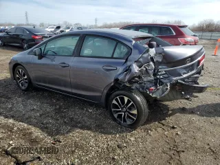 2014 Honda Civic EX with VIN 19XFB2F87EE062197, listed as a Copart auction lot 49826345 with 240,204 mi miles and Salvage Title. Bid and sale history available at carsss.com. Image 2.