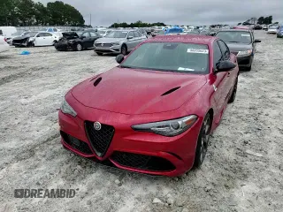 2022 Alfa Romeo Giulia Quadrifoglio with VIN ZARFAMEV2N7660872, listed as a Copart auction lot 56855623 with 14,720 mi miles and . Bid and sale history available at DreamBid. Image 10.