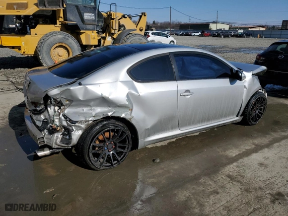 2009 Scion tC with VIN JTKDE167790282849, listed as a Copart auction lot 46669625 with 0 mi miles and Salvage Title. Bid and sale history available at carsss.com. Image 3.