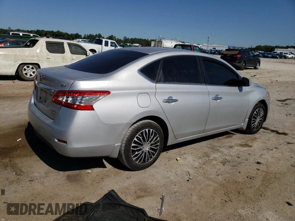 2013 Nissan Sentra SV with VIN 1N4AB7AP1DN908166, listed as a Copart auction lot 55881115 with 129,636 mi miles and Clean Title. Bid and sale history available at DreamBid. Image 3.