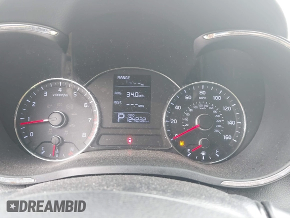 2015 Kia Forte LX with VIN KNAFK4A66F5407229, listed as a IAAI auction lot 41865696 with 124,232 mi miles. Bid and sale history available at carsss.com. Image 7.