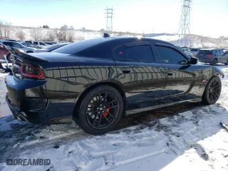 2021 Dodge Charger Scat Pack with VIN 2C3CDXGJXMH593123, listed as a Copart auction lot 42450355 with 45,870 mi miles and Salvage Title. Bid and sale history available at carsss.com. Image 3.
