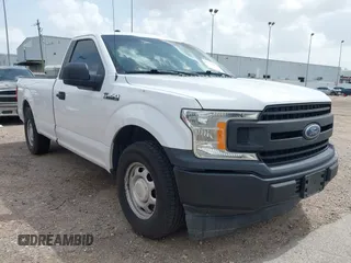 2018 Ford F-150 XL with VIN 1FTMF1CB2JKC44015, listed as a IAAI auction lot 42562105 with 141,781 mi miles and . Bid and sale history available at DreamBid. Image 1.