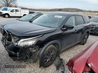 2022 Nissan Pathfinder S with VIN 5N1DR3AC5NC212542, listed as a Copart auction lot 48945195 with 34,713 mi miles and Salvage title. Bid and sale history available at DreamBid. Image 1.