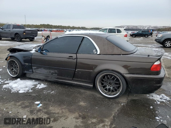 2002 BMW 3 Series M3 with VIN WBSBR93472EX24204, listed as a Copart auction lot 44896205 with 117,184 mi miles and Salvage Title. Bid and sale history available at carsss.com. Image 2.