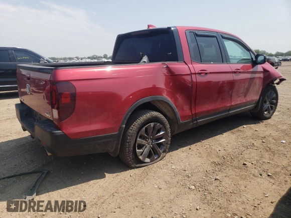 2021 Honda Ridgeline Sport with VIN 5FPYK3F10MB017541, listed as a Copart auction lot 60257215 with 12,227 mi miles and Salvage title. Bid and sale history available at DreamBid. Image 3.