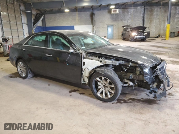 2014 Cadillac CTS Sedan RWD with VIN 1G6AP5SX2E0125048, listed as a Copart auction lot 53248865 with 58,640 mi miles and Salvage Title. Bid and sale history available at carsss.com. Image 4.