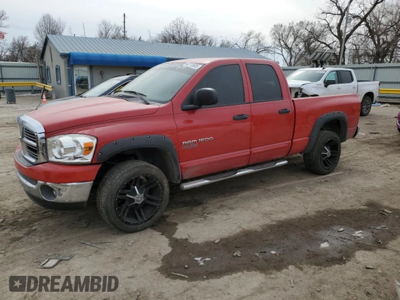2006 Dodge 1500 SLT with VIN 1D7HA18N26S610099, listed as a Copart auction lot 45713535 with 225,373 mi miles and Salvage Title. Bid and sale history available at carsss.com. Image 1.