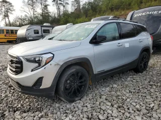2020 GMC Terrain SLE with VIN 3GKALTEV0LL313935, listed as a Copart auction lot 46490145 with 81,158 mi miles and Salvage Title. Bid and sale history available at carsss.com. Image 1.