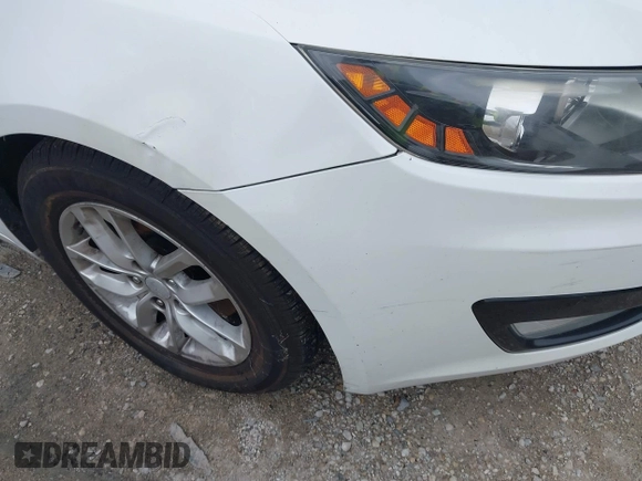2013 Kia Optima LX with VIN KNAGM4A76D5379047, listed as a IAAI auction lot 41973373 with 135,454 mi miles. Bid and sale history available at carsss.com. Image 13.
