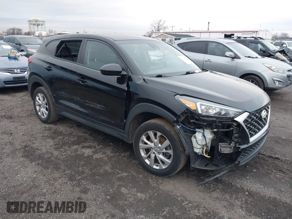 2019 Hyundai Tucson SE with VIN KM8J2CA47KU895799, listed as a IAAI auction lot 41141493 with 44,765 mi miles. Bid and sale history available at carsss.com. Image 1.