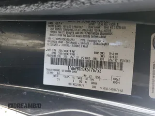 2019 Ford Mustang EcoBoost with VIN 1FA6P8TH3K5176753, listed as a Copart auction lot 46191205 with Not Provided miles and Salvage Title. Bid and sale history available at carsss.com. Image 12.