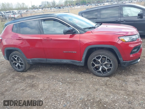 2025 Jeep Compass Limited with VIN 3C4NJDCN2ST545284, listed as a IAAI auction lot 42187547 with 8,005 mi miles and . Bid and sale history available at DreamBid. Image 13.