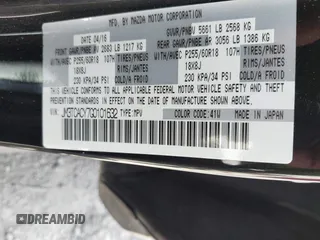 2016 Mazda CX-9 Touring with VIN JM3TCACY7G0101632, listed as a IAAI auction lot 42191115 with 163,070 mi miles and . Bid and sale history available at DreamBid. Image 9.