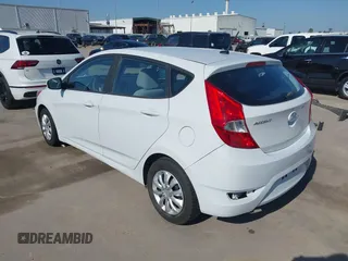 2017 Hyundai Accent SE with VIN KMHCT5AE0HU365659, listed as a IAAI auction lot 41989023 with 142,416 mi miles. Bid and sale history available at carsss.com. Image 3.