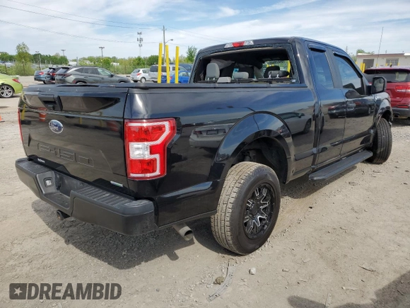 2019 Ford F-150 XL with VIN 1FTEX1CPXKFB34725, listed as a Copart auction lot 55828445 with 79,828 mi miles and Salvage title. Bid and sale history available at DreamBid. Image 3.