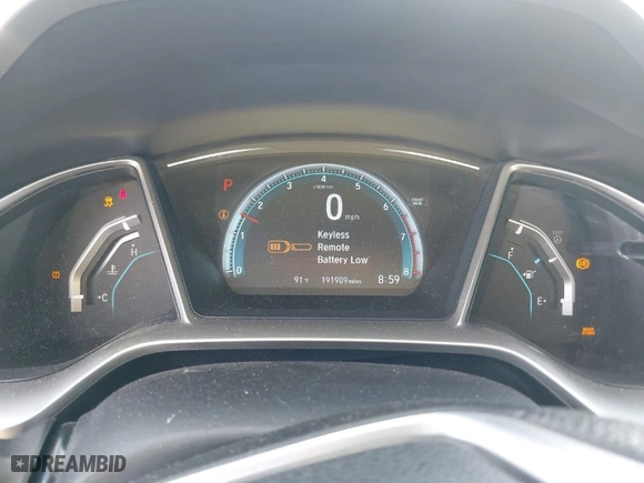 2016 Honda Civic Sedan EX-T with VIN 19XFC1F37GE220701, listed as a IAAI auction lot 42008104 with 191,909 mi miles. Bid and sale history available at carsss.com. Image 7.