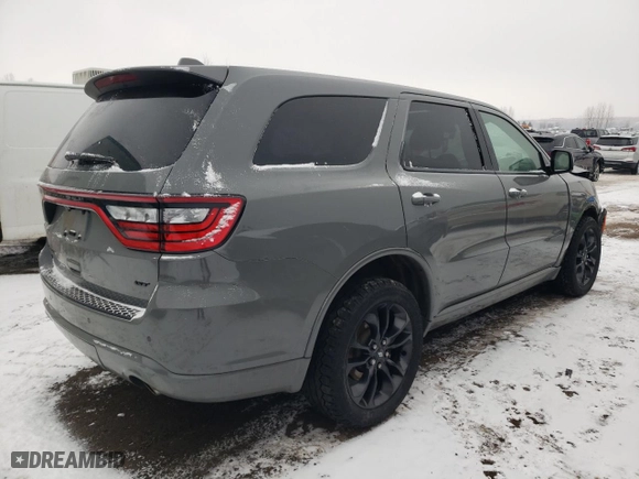 2022 Dodge Durango GT Plus with VIN 1C4RDJDG8NC183274, listed as a Copart auction lot 89111685 with 123,443 mi miles and Salvage Title. Bid and sale history available at carsss.com. Image 3.