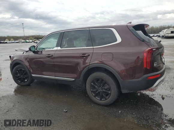 2021 Kia Telluride LX with VIN 5XYP2DHC8MG160478, listed as a Copart auction lot 51707445 with 52,934 mi miles and Salvage title. Bid and sale history available at DreamBid. Image 2.